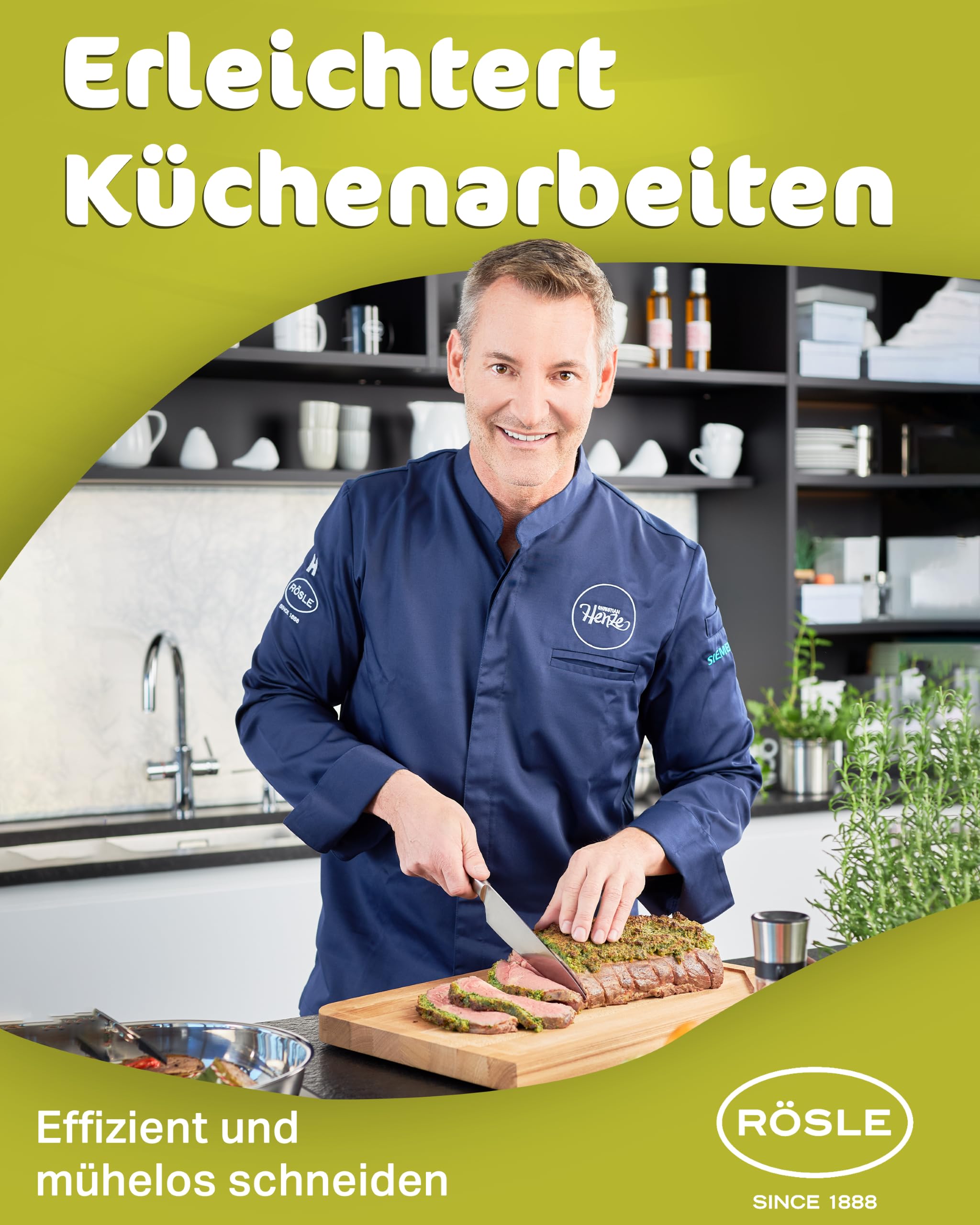 Rösle Masterclass Knife Collection, Santoku Knife, 8.6-inch Blade - Image 7