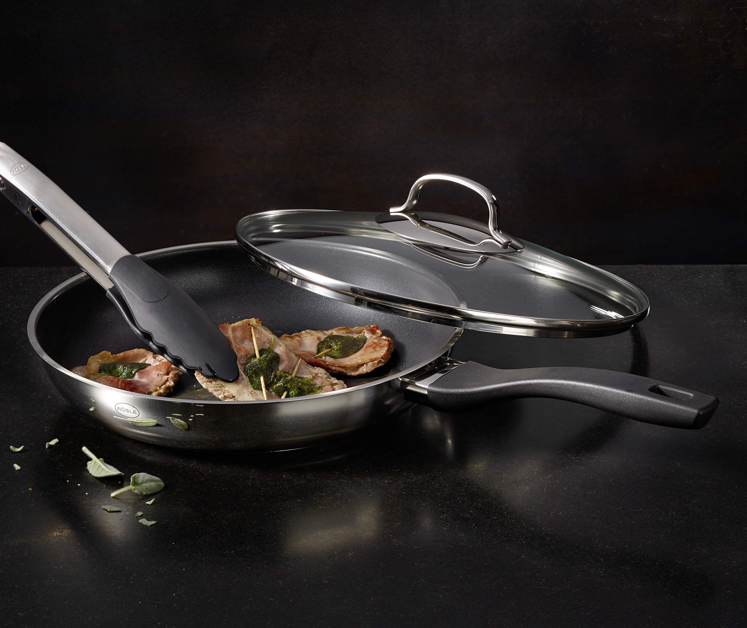 Rösle Stainless Steel Elegance Collection, 11" Frying Pan - Image 3