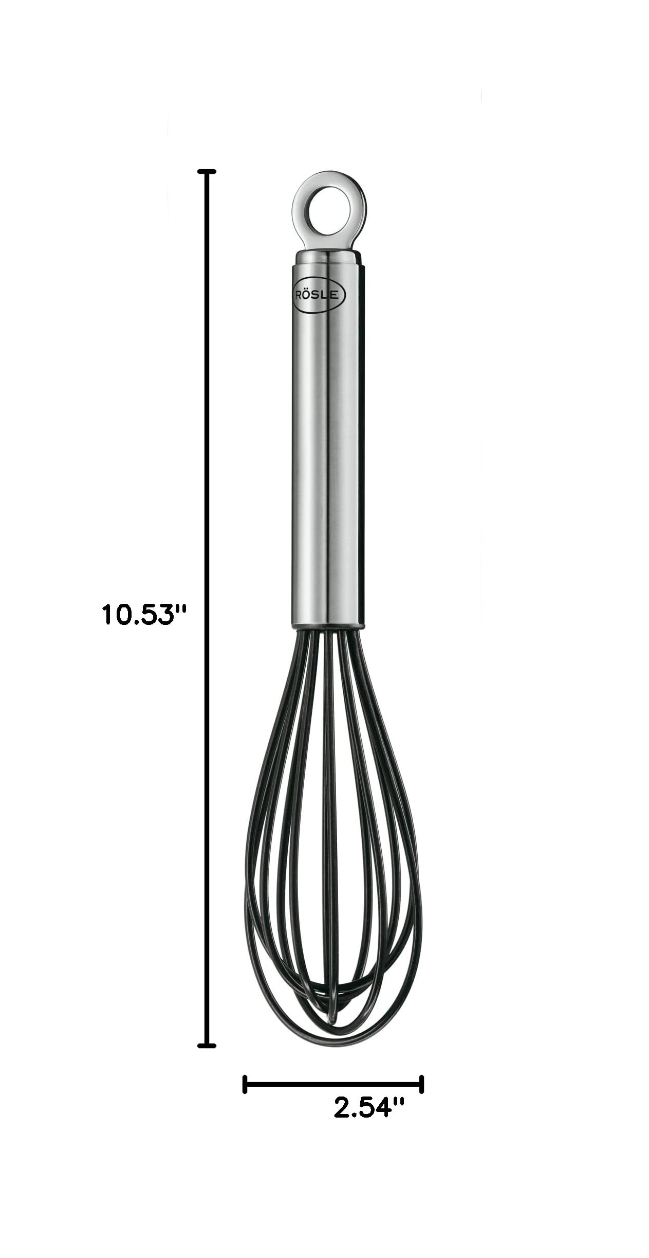 Rösle Stainless Steel & Silicone Balloon Egg Whisk, 6 Wire, 10.6-inch - Image 9