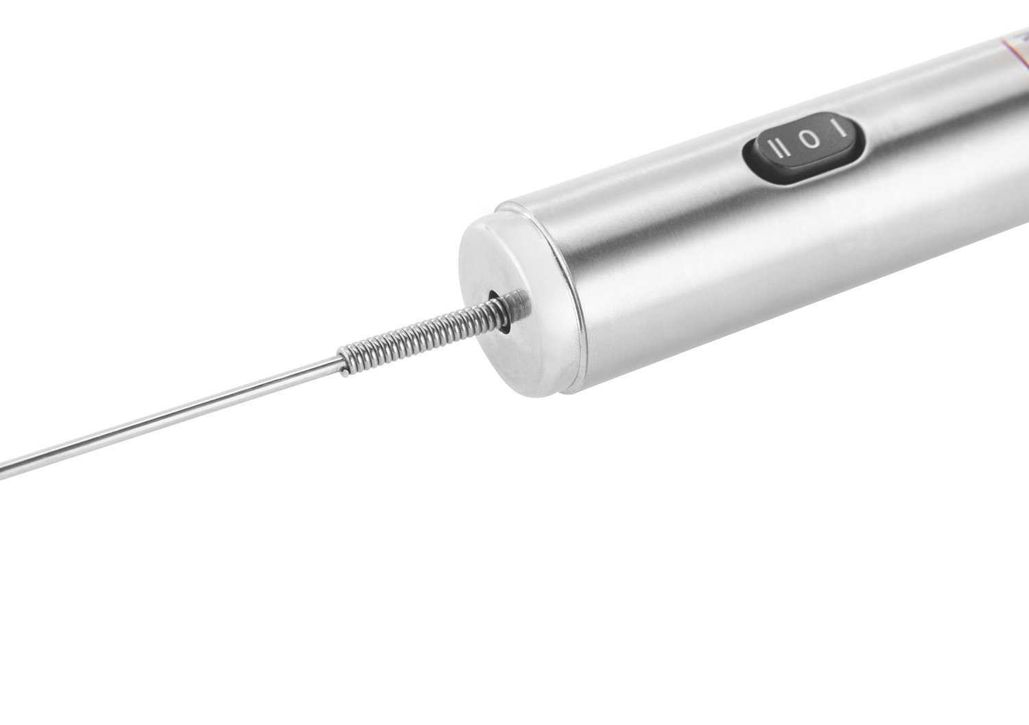 Rosle 12961 Stainless Steel Dual Speed Electric Liquid Frother Whisk with Round Handle 10.5 in, Silver - Image 4